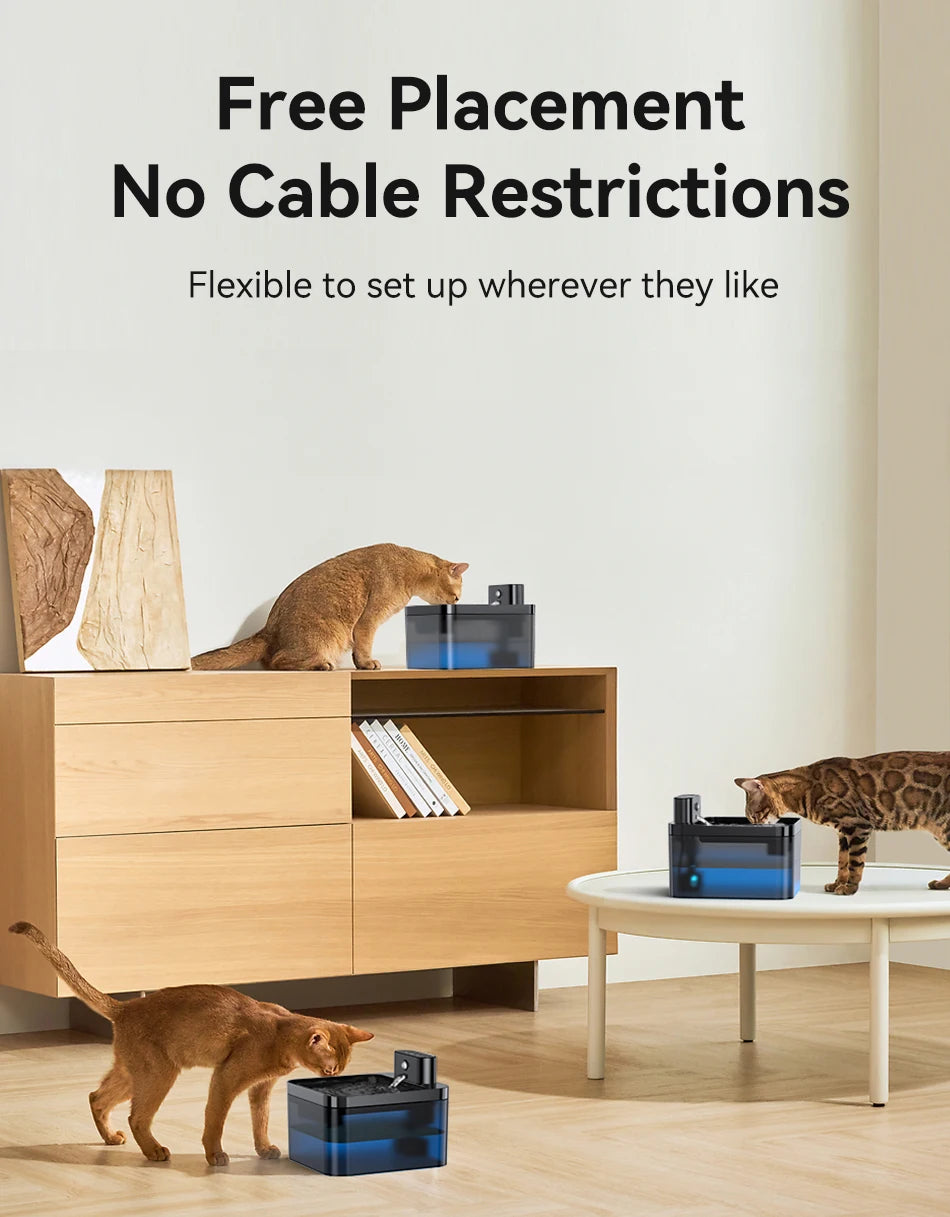 Wireless Automatic Cat Water Fountain